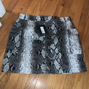 Non-Snakeskin Mini-Skirt